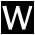 letter W
